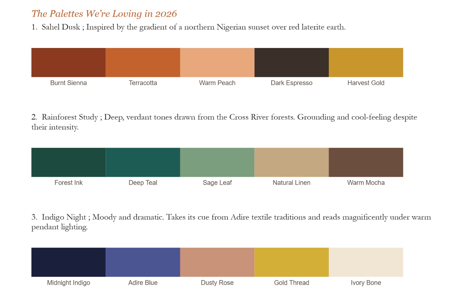 Minimalist Color Mood